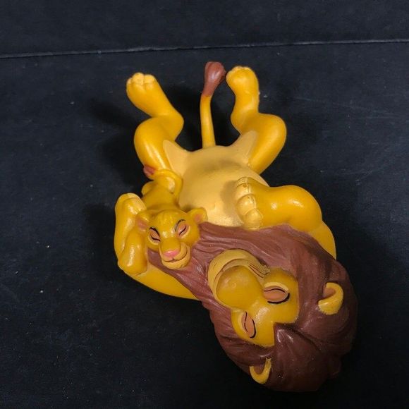 Disney Lion King cake topper Mufasa baby Simba plastic pvc toy collectible - Picture 5 of 10